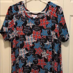 Bombpop and stars lularoe Carly dress
